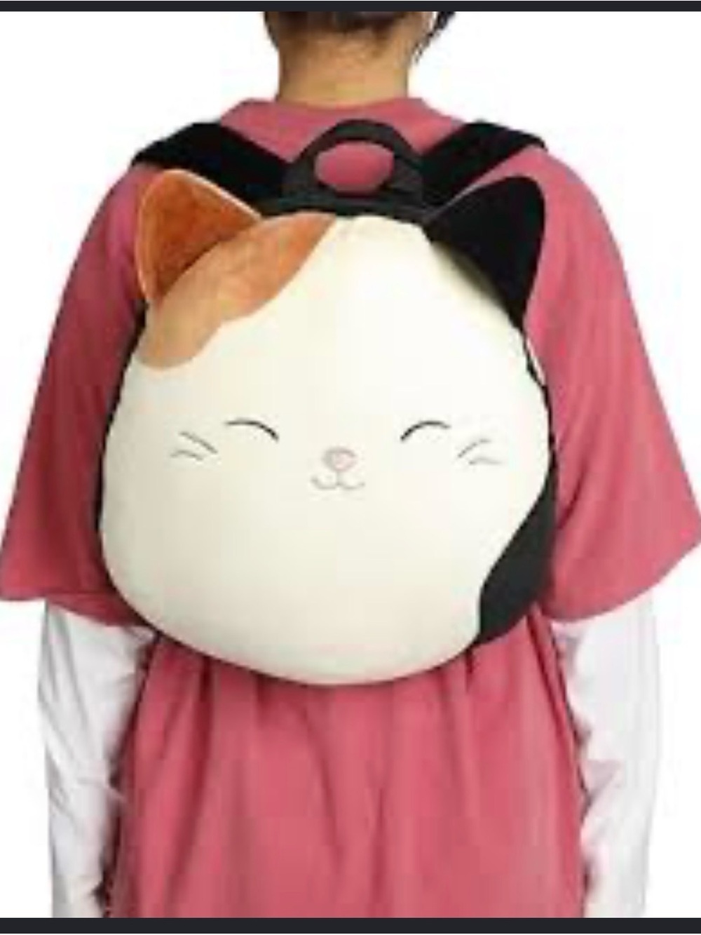 Squishmallows Calico Cat Plush Backpack